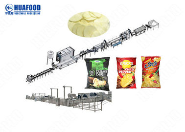 Material rizado de Chips Production Line SUS304 de la patata de la eficacia alta