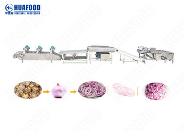 500kg/H AutomaticFruit y línea de transformación vegetal máquina de la limpieza de la fruta y verdura