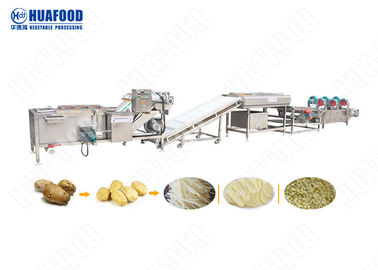 Equipo de proceso ahorro de energía de patata, operación simple del equipo de la limpieza vegetal