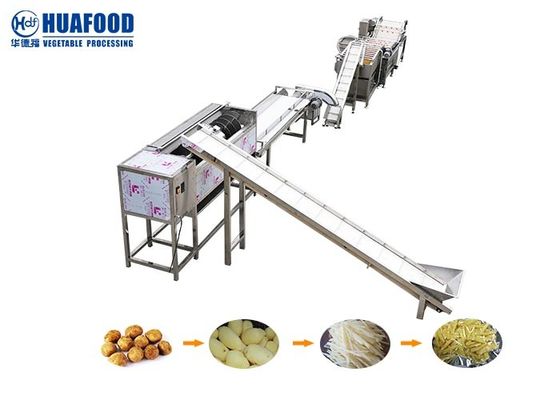 Cadena de producción de la patata de la limpieza de la fruta y verdura que se lava y de la máquina pulidora