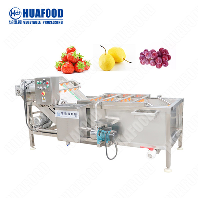Máquina ultrasónica automática de la lavadora y del blanqueo de la legumbre de fruta