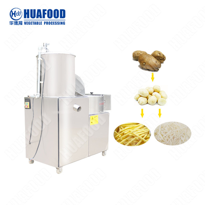 lavadora de Peeler de las patatas 300kg/H y máquina de Neumatic Peeler del limpiador de las patatas de la máquina de Dicer
