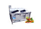 Lavadora vegetal 380V 3 HP de la fruta del canal doble
