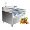 Pequeña máquina de la burbuja de aire de la lavadora de la fruta y verdura 150KG